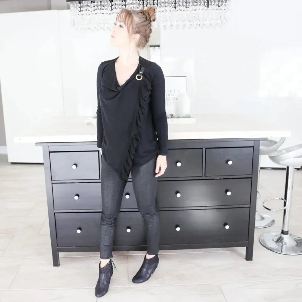 INC Ruffled Sweater - Picture 3 of 9